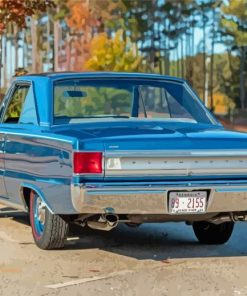 Blue Plymouth Belvedere Car Paint By Numbers