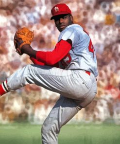 Bob Gibson Baseball Player Paint By Numbers