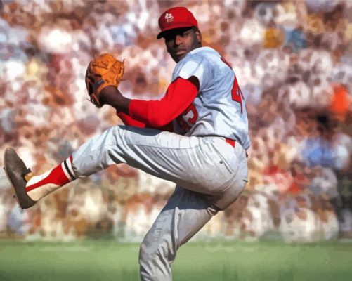 Bob Gibson Baseball Player Paint By Numbers