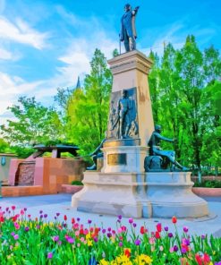 Brigham Young Monument Paint By Numbers