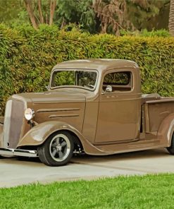 Brown 1936 Chevy Truck Paint By Numbers