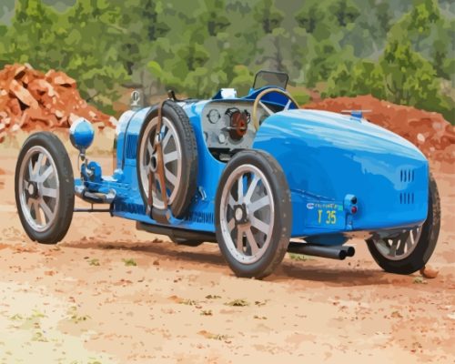 Bugatti Type 35 Paint By Numbers