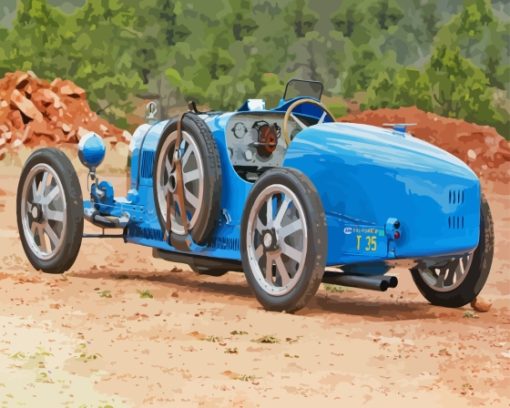 Bugatti Type 35 Paint By Numbers