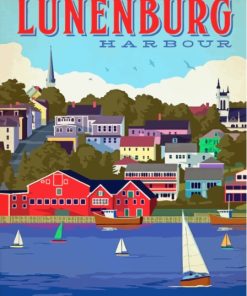 Canada Lunenburg Town Harbour Paint By Numbers