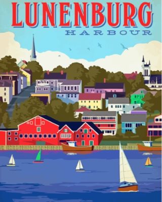 Canada Lunenburg Town Harbour Paint By Numbers