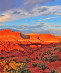 Capitol Reef Landscape Paint By Numbers