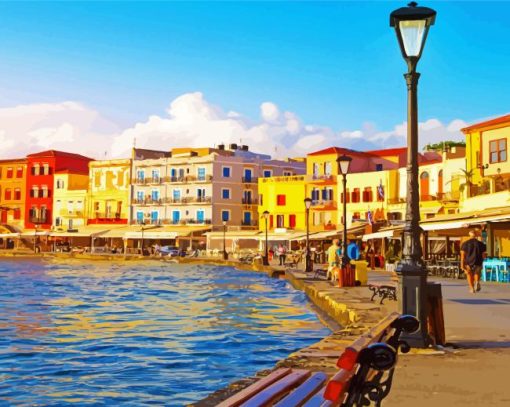 Chania City Paint By Numbers