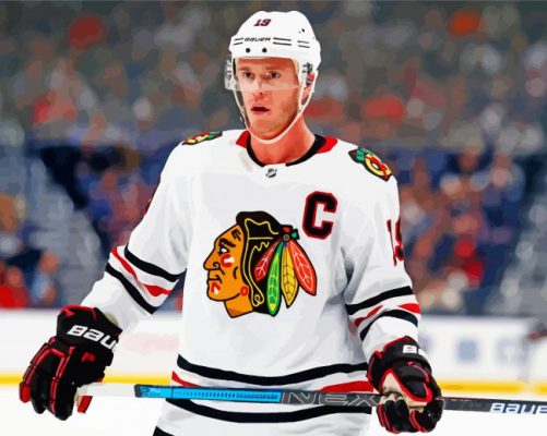 Chicago Blackhawks Jonathan Toews Player Paint By Numbers