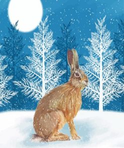 Christmas Hare Paint By Numbers