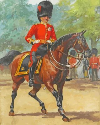 Coldstream Guard On Horse Paint By Numbers