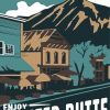 Crested Butte Poster Illustration Paint By Numbers