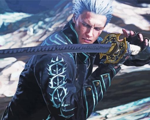 Devil May Cry 5 Vergil Paint By Numbers