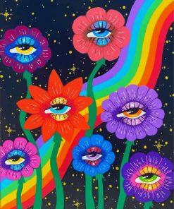 Flowers Eyes Paint By Numbers