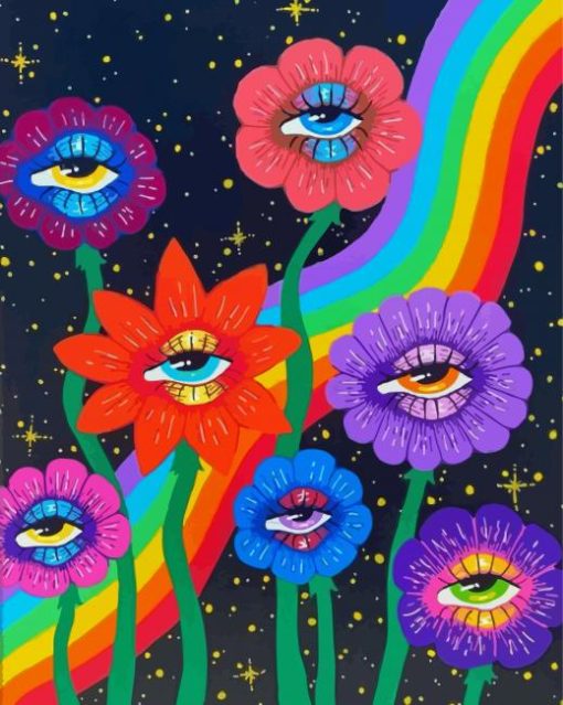 Flowers Eyes Paint By Numbers