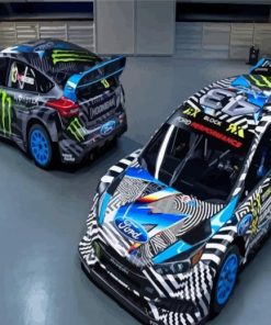 Ford RS Racing Cars Paint By Numbers