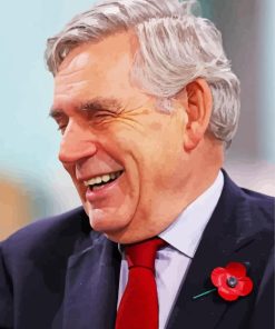 Gordon Brown Laughing Paint By Numbers