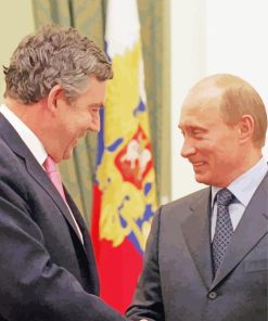 Gordon Brown With Putin Paint By Numbers