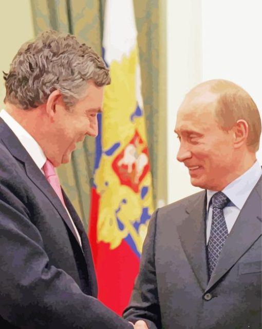 Gordon Brown With Putin Paint By Numbers