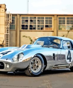 Grey Cobra Le Mans Classic Car Paint By Numbers