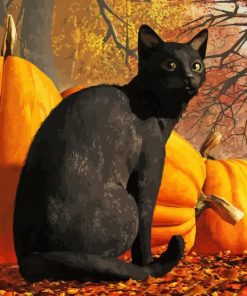 Halloween Cat Paint By Numbers