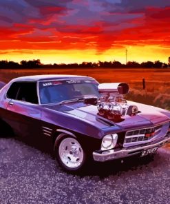 Holden Monaro GTS Car At Sunset Paint By Numbers