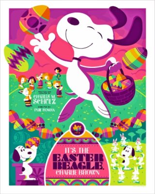 Its The Easter Beagle Charlie Brown Poster Illustration Paint By Numbers