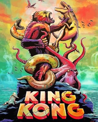 King Kong 1933 Movie Poster Paint By Numbers