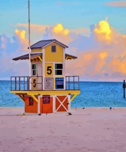 Life Guard Huts Paint By Numbers