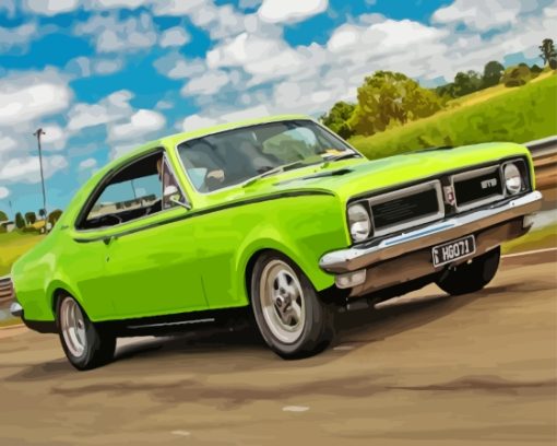 Light Green Holden Monaro Paint By Numbers