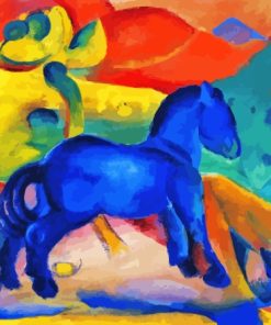 Little Blue Horse By Franz Marc Paint By Numbers