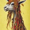 Llama With Dreadlocks Paint By Numbers