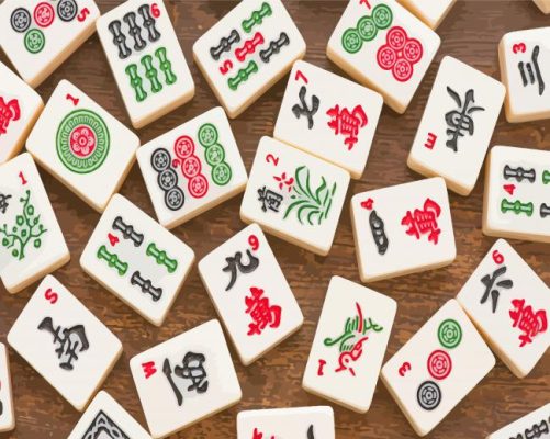 Mahjong Chinese Game Paint By Numbers