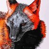 Melanistic Fox Art Paint By Numbers