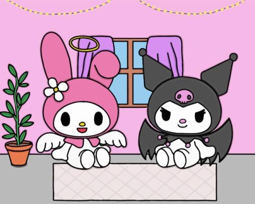 My Melody And Kuromi Cartoon Characters Paint By Numbers