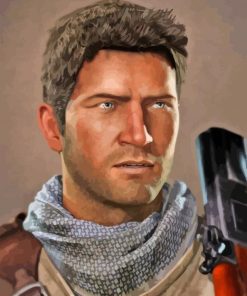 Nathan Drake Warrior Paint By Numbers