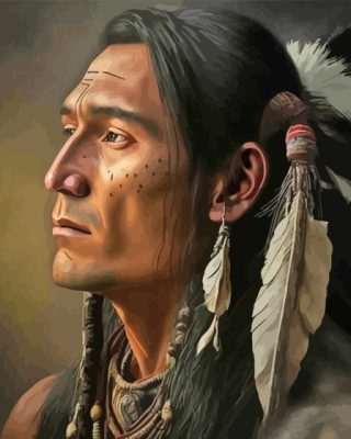 Native American Indian Paint By Numbers