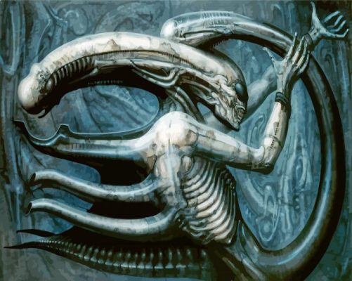 Necronom IV HR Giger Paint By Numbers