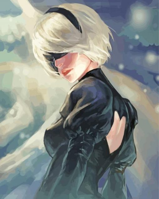 NieR Automata 2B Paint By Numbers