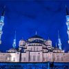 Night Blue Mosque Paint By Numbers