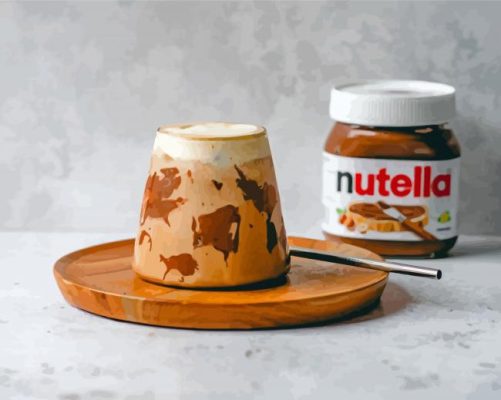 Nutella Coffee Drink Paint By Numbers