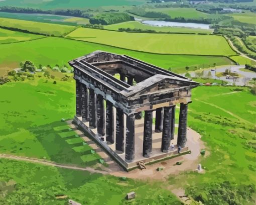 Penshaw Monumentold Building England Paint By Numbers