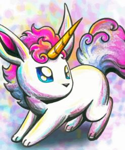 Pokemon Unicorn Art Paint By Numbers