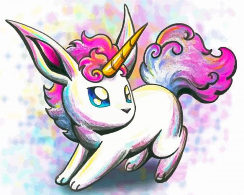 Pokemon Unicorn Art Paint By Numbers