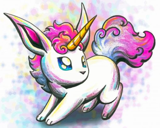 Pokemon Unicorn Art Paint By Numbers