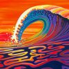 Rainbow Wave Paint By Numbers