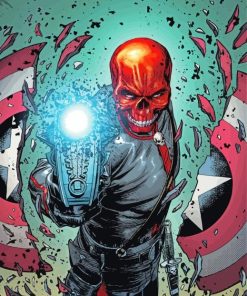 Red Skull Paint By Numbers