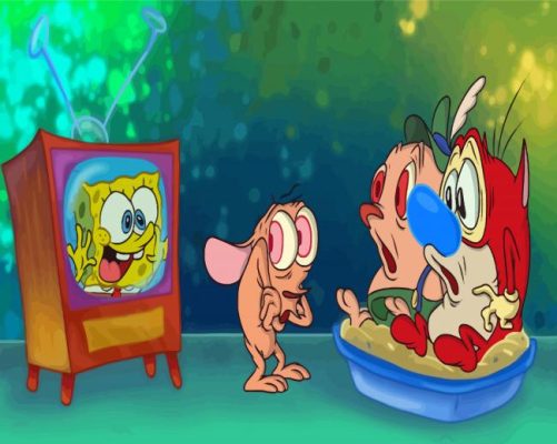 Ren And Stimpy Paint By Numbers