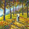 Romantic Couple In Forest Paint By Numbers