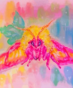 Rosy Maple Moth Paint By Numbers