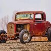 Rusty 32 Ford Car Paint By Numbers